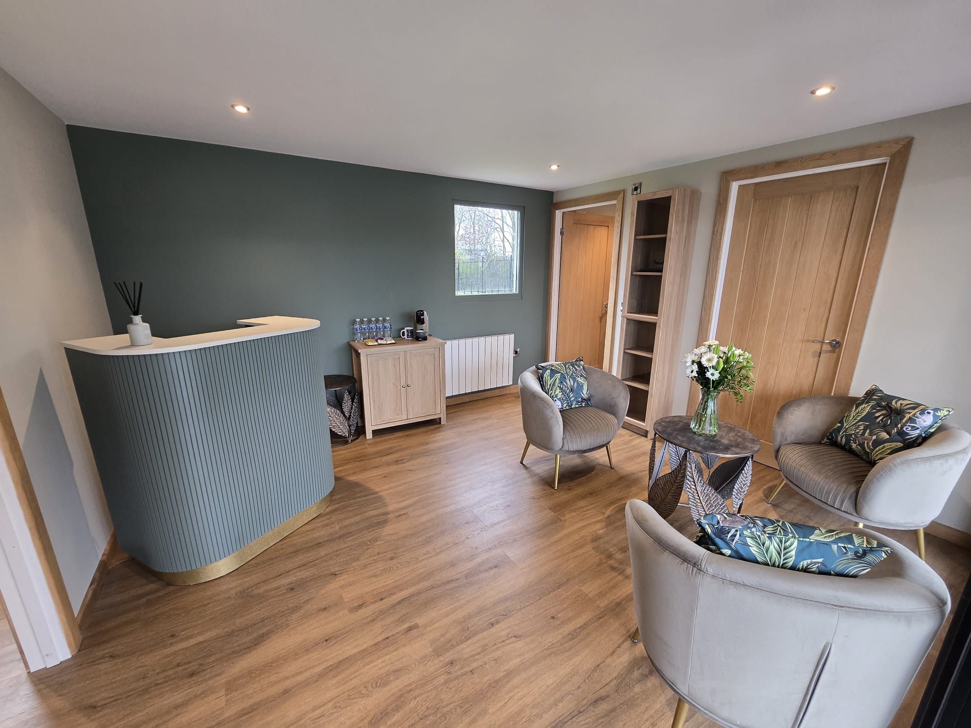 Reception and waiting area at Dr Nick Medical Aesthetics